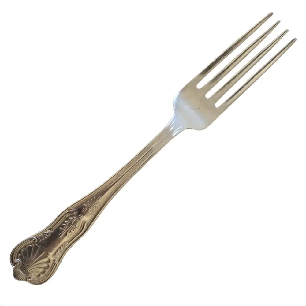International Silver Co Dinner Fork Kings Pattern Silver Plate Flatware Single.‎